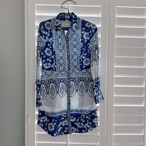 Anthropologie Blue Dress